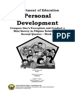 Personal Development: Department of Education