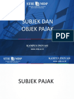 Subjek Dan Objek Pajak