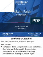 Hukum Pajak: Pertemuan 3