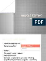 Muscle Testing Shoulder Flexion Guide