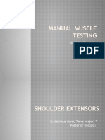 Manual Muscle Testing: Shoulder Extension