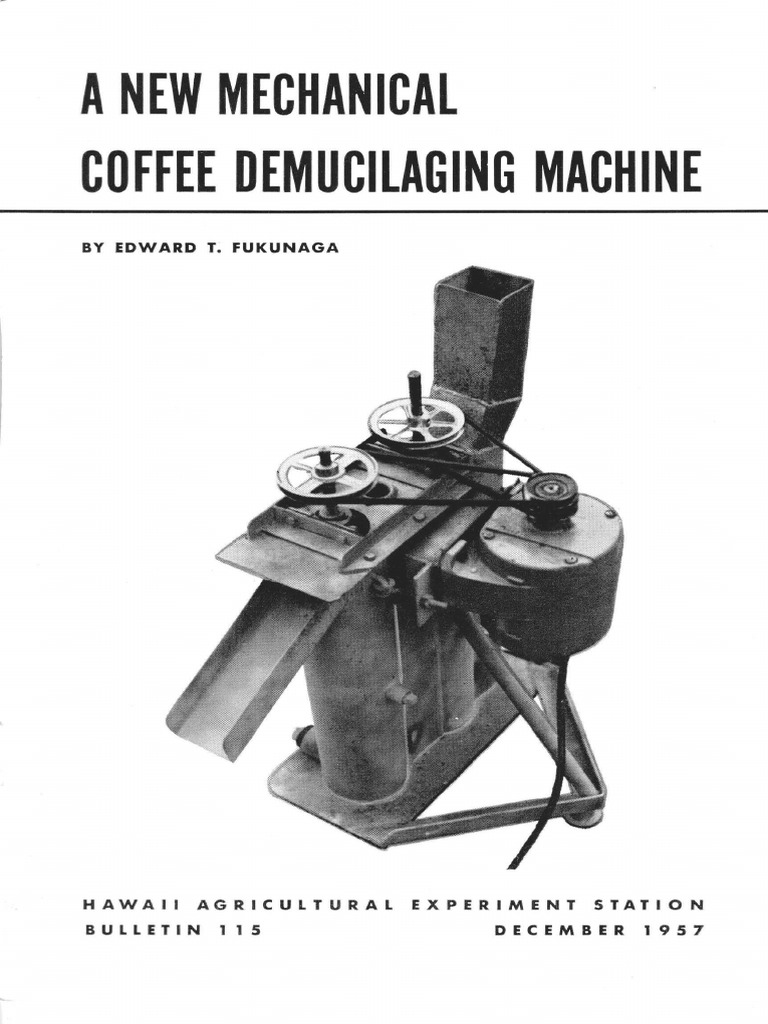 Coffee Demucilaging Machine | PDF | Coffee | Fermentation
