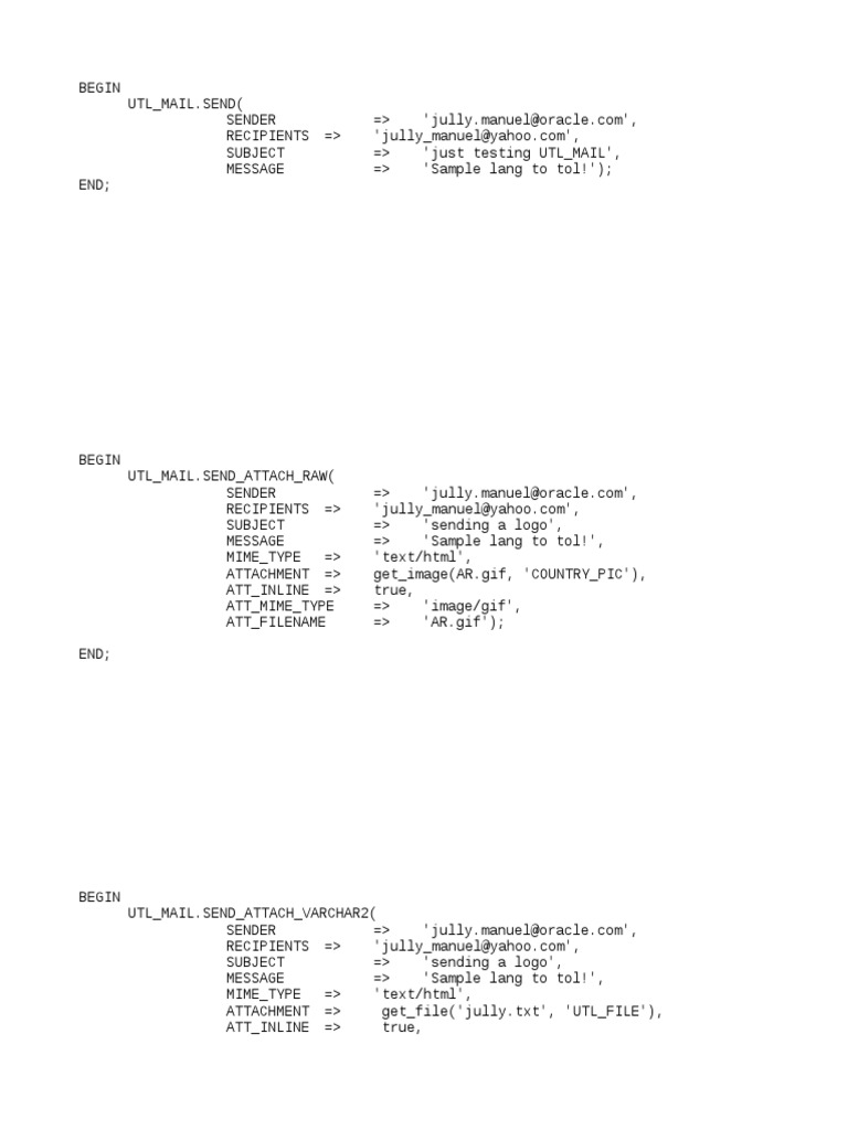 PLSQL 10g Utl Mail PDF