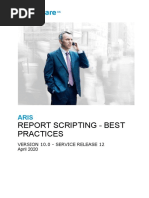 Report Scripting - Best Practices: Version 10.0 - Service Release 12 April 2020