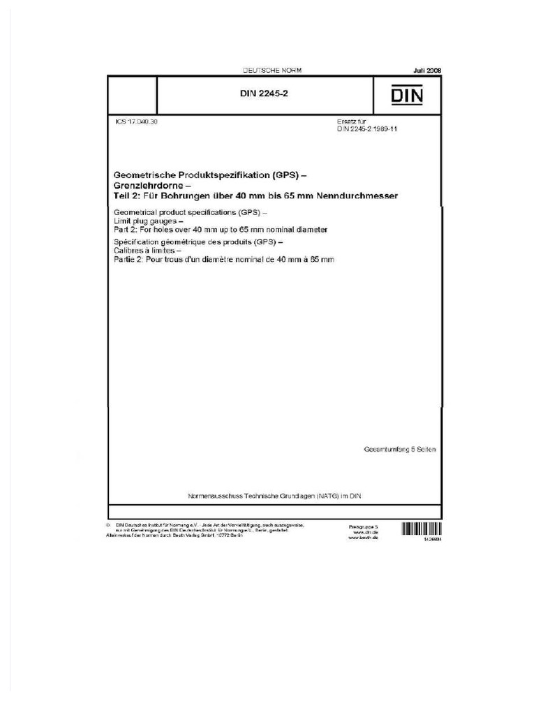 Din 2245 2 Compress | PDF