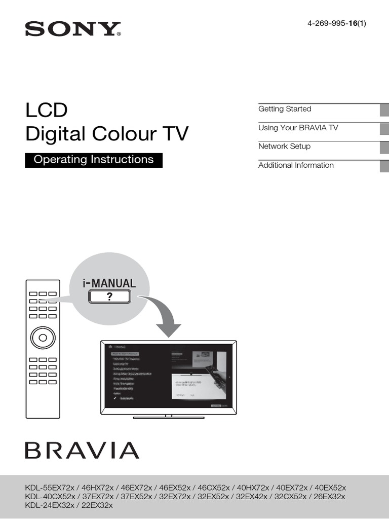 LCD Digital Colour TV: Operating Instructions | PDF | Television