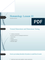 Hema Lesson10 Coagulation