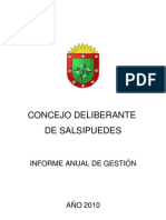 Informe Anual HCD Salsipuedes 2010