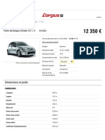 Fiche Technique Citroën C3 1.1i - L'