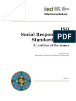 ISO Social Responsibility Standardization: An Outline of The Issues