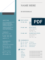 Business Resume Template