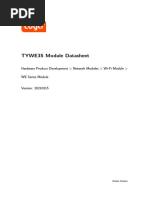 TYWE3S Module Datasheet - Tuya Smart - Documentation