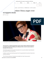Australia Provokes China Anger Over Scrapped Deals - BBC News