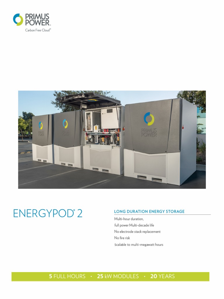 EnergyPod2SpecSheet Primus Power PDF Power Inverter Power