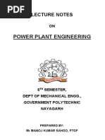 Power Plant Engg Lect Notes 6th Sem