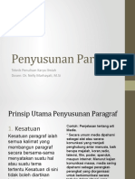 Prinsip Penyusunan Paragraf