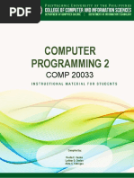 IM COMP 20033 Computer Programming 2