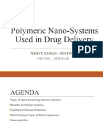 Polymeric Nano-Systems Used in Drug Delivery: MERVE YAMAN - 524517016