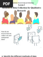 UNIT 5 - LESSON 3 - Methods of Data Collection For Qualitative Research