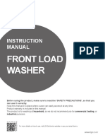 Front Load Washer: Instruction Manual