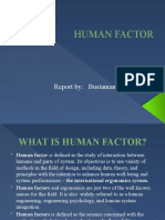Human Factor: Report By: Bustamante, Analyn R