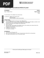 Cambridge International AS & A Level: Economics 9708/12