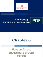 Chapter 6 Foreign Direct Investment (FDI) & Politics