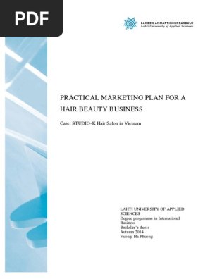 Hair Salon Business Plan Free Download