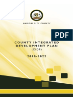 Nairobi County Integrated Development Plan 2018-2022