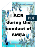 ACR During The Conduct of Smea