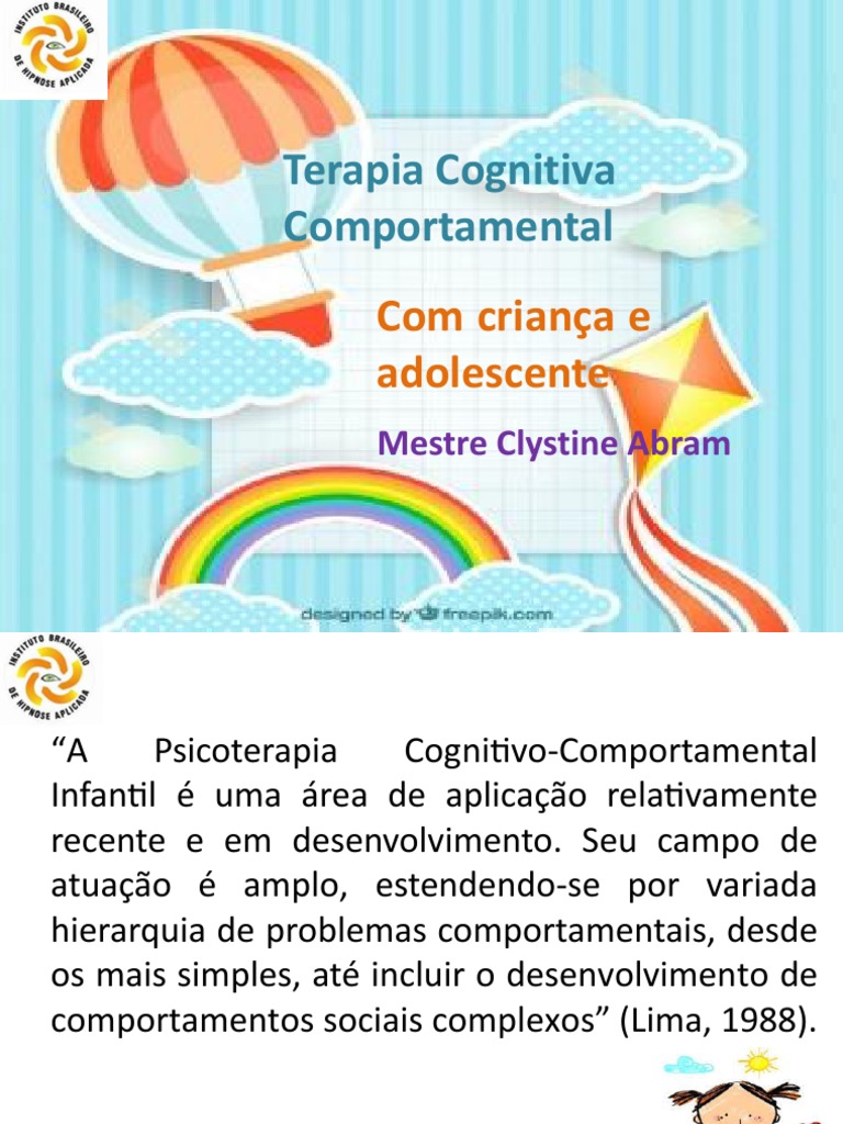 TCC para Crianças e Adolescentes | PDF | Terapia cognitiva ...
