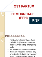 Post Partum Hemorrhage (PPH)