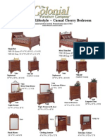 Colonial Casual Cherry Bedroom Tear Sheet
