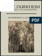 LACAPRA, D. Emile Durkheim - Sociologist and Philosopher [Em Inglês]