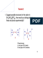 Suggest Possible Structures For The Cation in (Fe (NO) ) (PF) - How Would You Distinguish Between These Structures Experimentally?