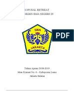 Retreat Rohkris SMA Negeri 29 Jakarta 2018