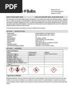 Toro Lithium Ion Battery Safety Data Sheet | PDF | Toxicity | Lithium ...