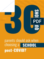 Parents Should Ask When Choosing A SCHOOL post-COVID?
