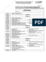 Date Sheet SSC Annual 2021