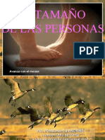 El tamaño de las personas