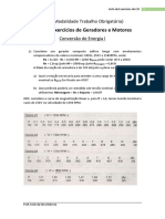 MTO - Lista de Excerício de Geradores e Motores CEI