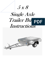 5' X 8' Single Axle Trailer