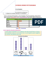 Resolviendo pictogramas sobre decisiones familiares y cantidad de pelotas