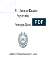 CHE 631: Chemical Reaction CHE 631: Chemical Reaction Engineering