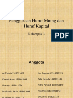 Penggunaan Huruf Miring Dan Huruf Kapital-Kelompok 3 Ibu Siska