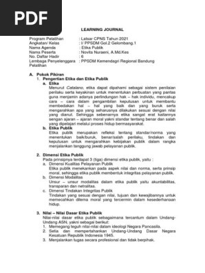 29+ Kumpulan Contoh Jurnal Etika Publik Gratis Terbaik