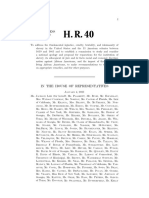 H.R. 40 proposes study of reparations for slavery