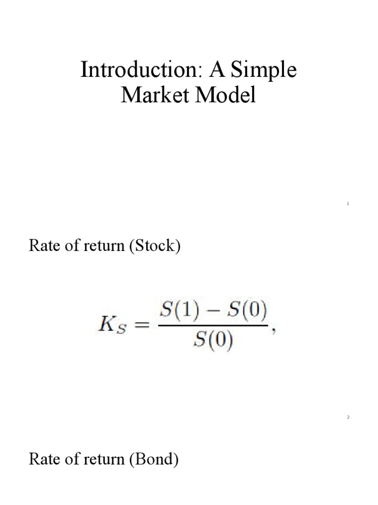 Market Model: Returns, Risk, and Options | PDF | Option (Finance ...