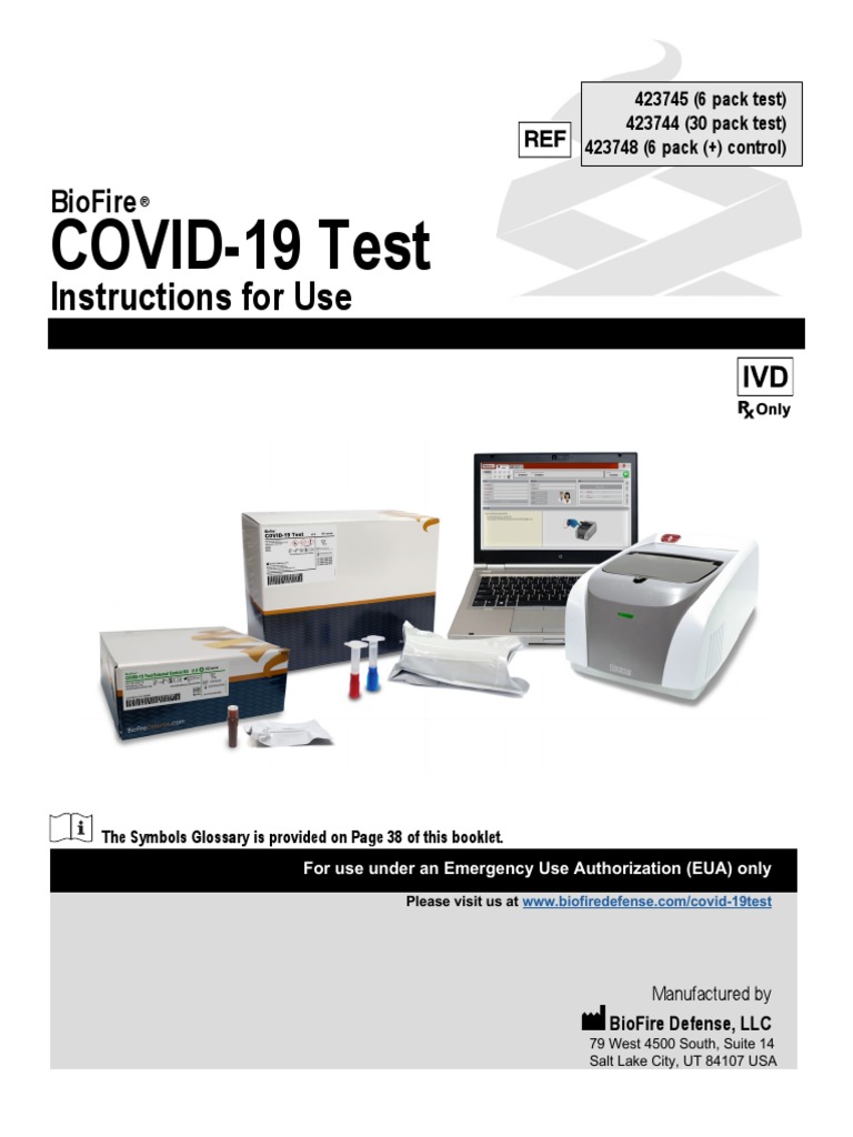 BioFire COVID 19 Instructions For Use DFA2 PRT 0080 04 PDF Assay