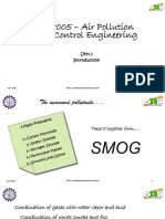 CE8005 - Air Pollution and Control Engineering: Unit 1